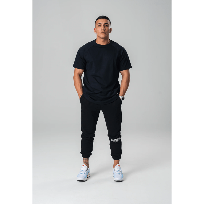 Undrground Streetwear 3D PRINT CURVED TEE/BLACK