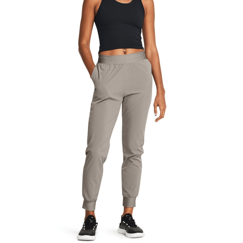 Mens Under Armour Rival High-Rise Pants Grey