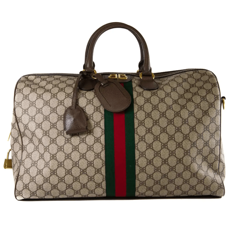 BALENCIAGA バレンシアガ ミディアムダッフルバッグ GUCCI Gucci x Balenciaga The Hacker Project Graffiti Medium Duffle Bag