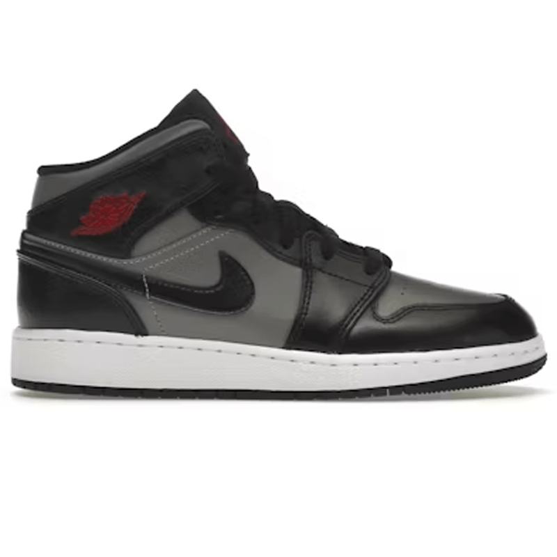 Womens Air Jordan 1 Mid GS Black Gym Red