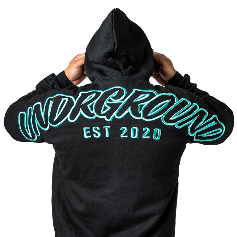 Undrground Hype Hoodie Black Tiffany