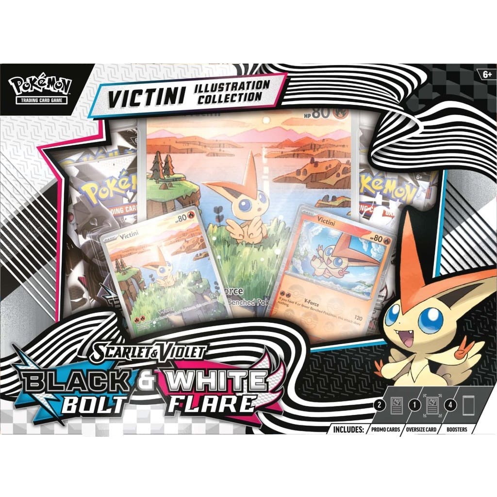 Black Bolt & White Flare Victini Illustration