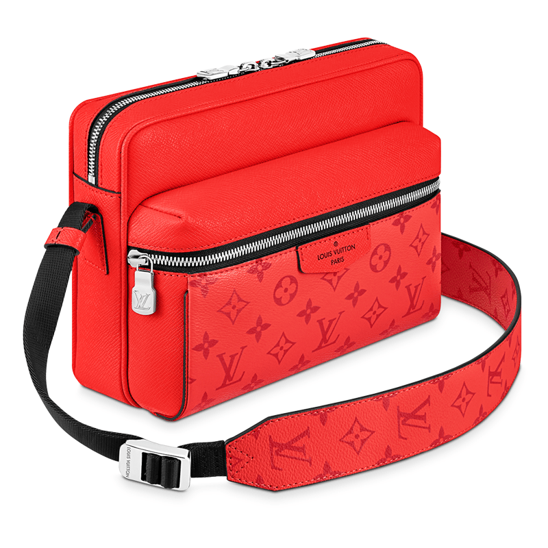 Louis Vuitton Monogram Taigarama Canvas Outdoor Messenger Bag Red