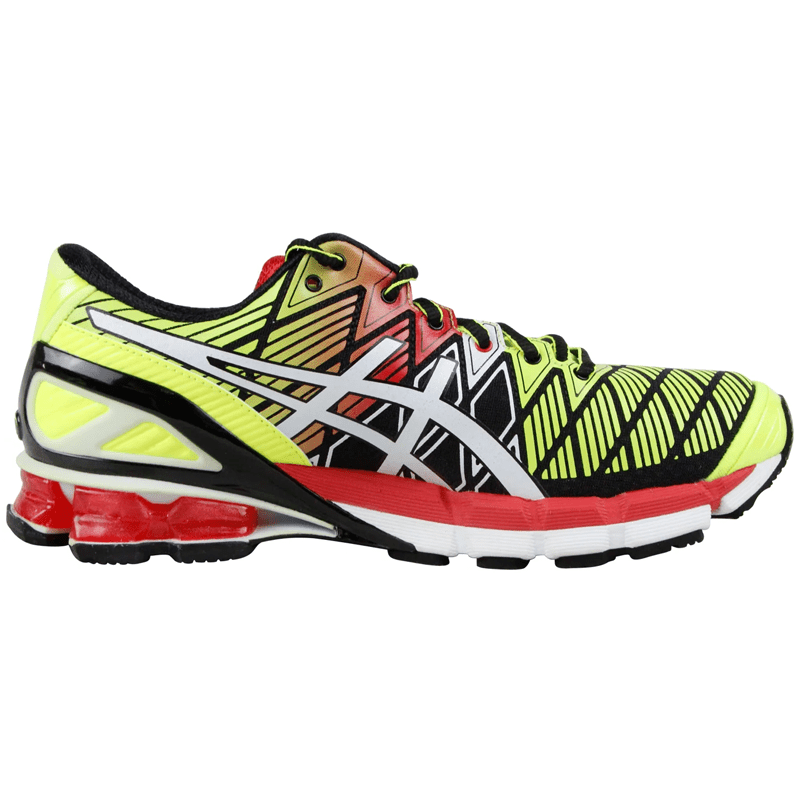 Mens ASICS GEL Kinsei Lime Red The Shoe Rush - Main Image