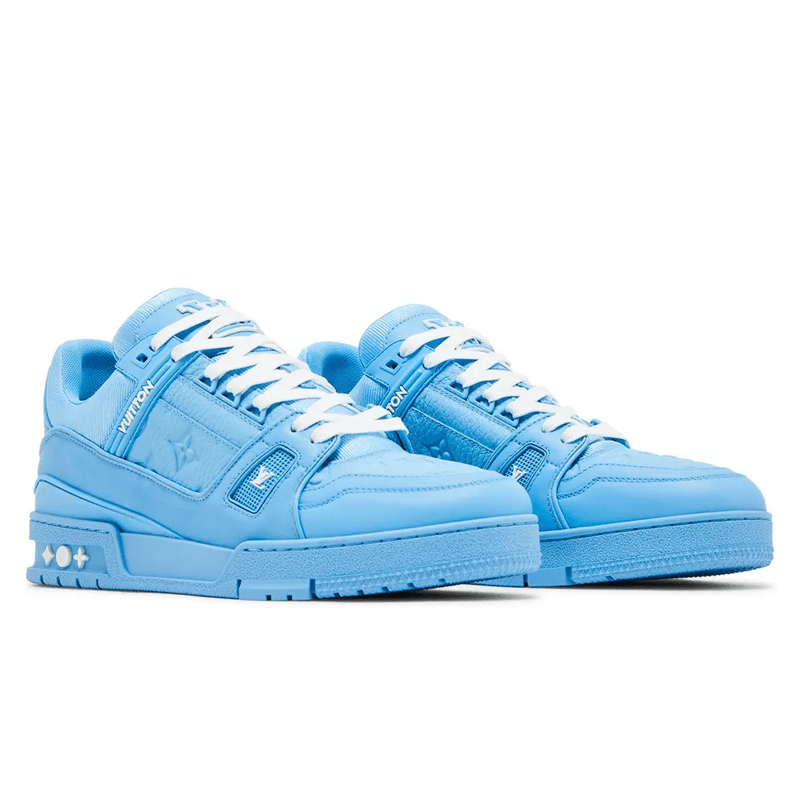 Louis Vuitton Trainer 2023 Blue Embossed Monogram