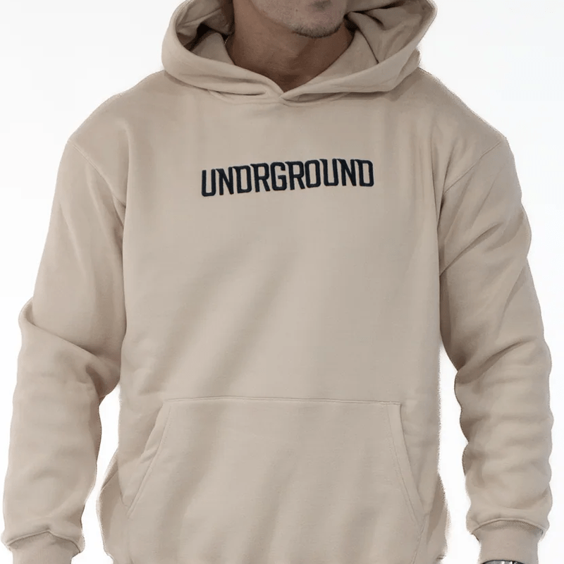 Undrground Moving in Silence Hoodie Tan/Black