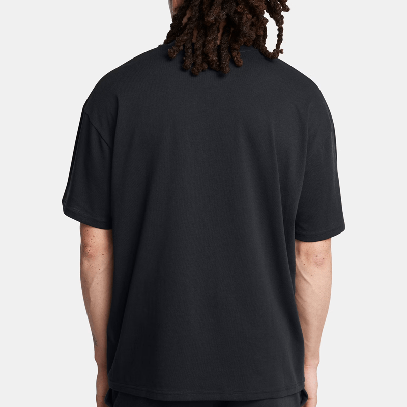 Under Armour Heavyweight Mens Short Sleeve Black White Clay