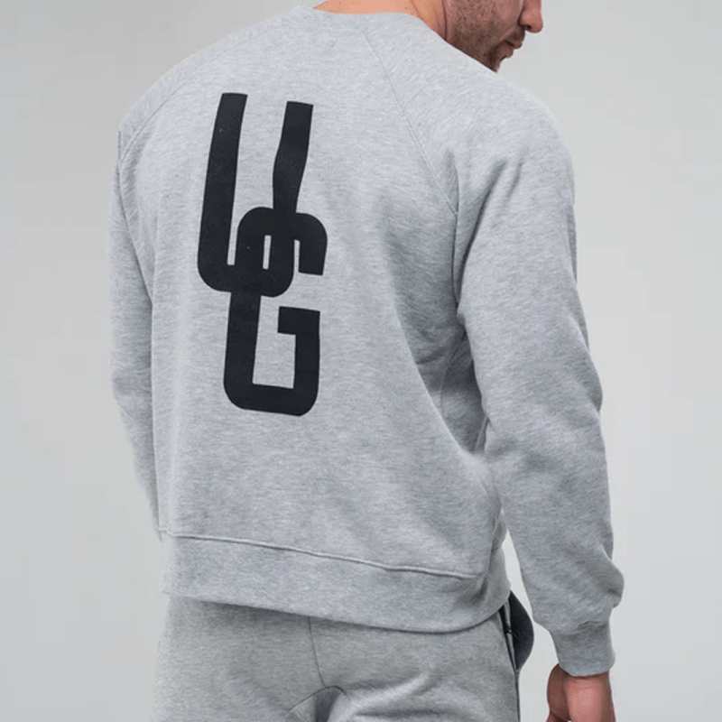 Undrground Streetwear MARBLE GREY CREW NECK JUMPER