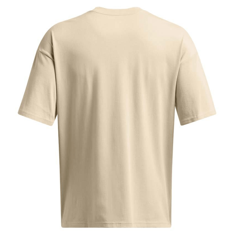 Under Armour Heavyweight Mens Short Sleeve Sand White Clay