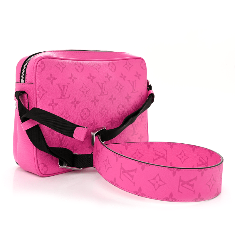 Louis Vuitton Monogram Taigarama Canvas Outdoor Messenger Bag Fuchsia