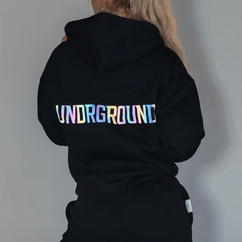 Undrground Streetwear WOMENS REFLECTIVE HOODIE
