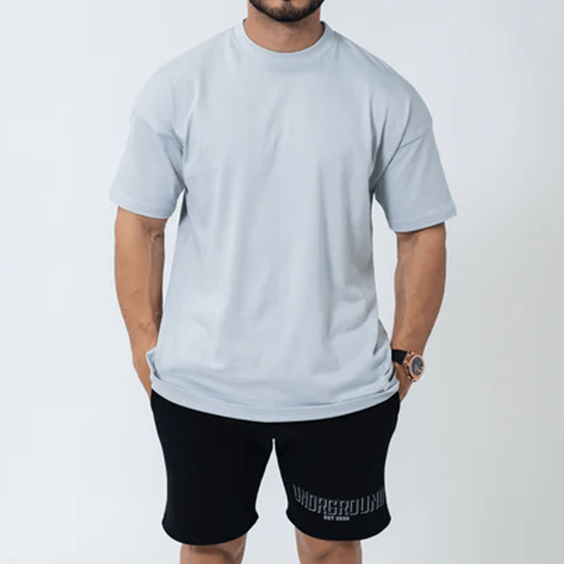 Undrground Streetwear POWDER BLUE DOUBLE PRINT TEE