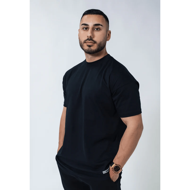 Undrground Streetwear BLACK DOUBLE PRINT TEE
