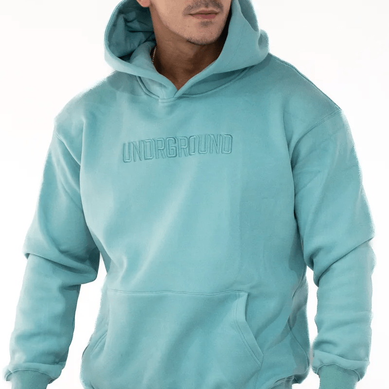 Undrground Moving in Silence Hoodie Blue Steel