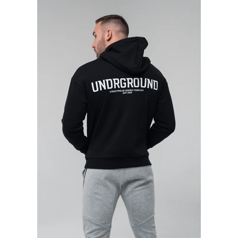 Undrground Streetwear BLACK OVERSIZED HOODIE