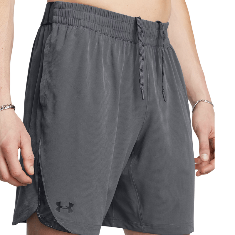 Under Armour Elevated Woven 2.0 Mens Shorts Blue Grey White