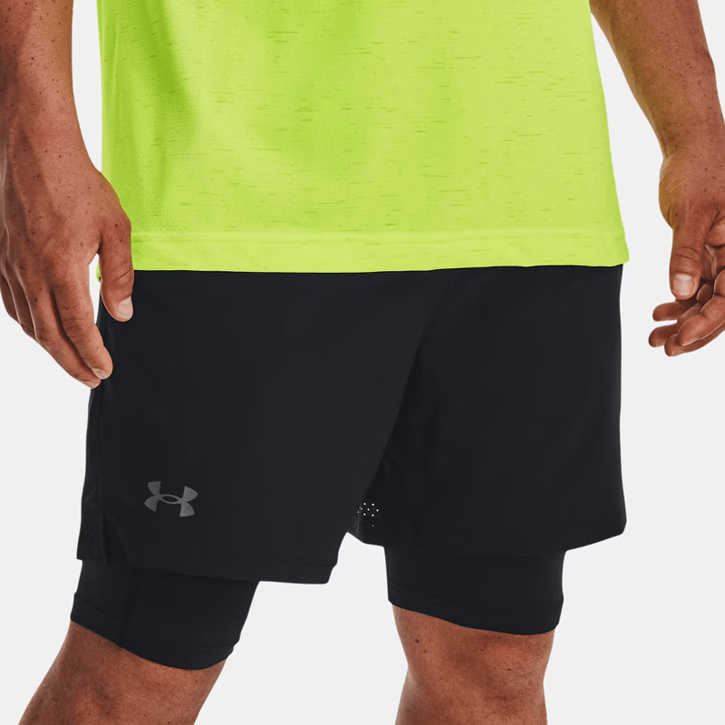 Under Armour Vanish Woven Mens 2-in-1 Shorts Black