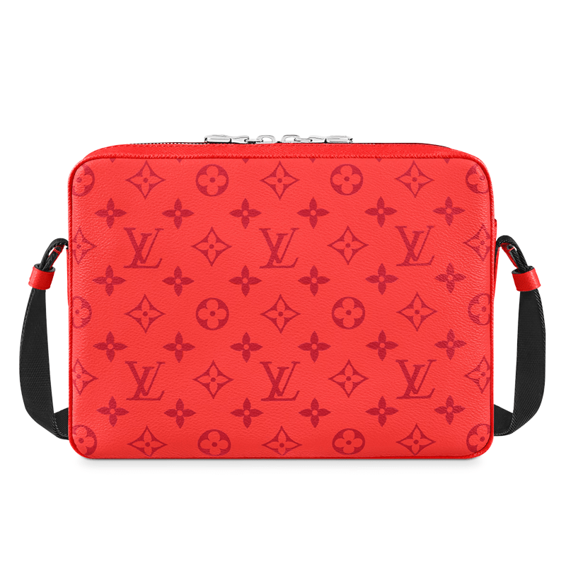 Louis Vuitton Monogram Taigarama Canvas Outdoor Messenger Bag Red