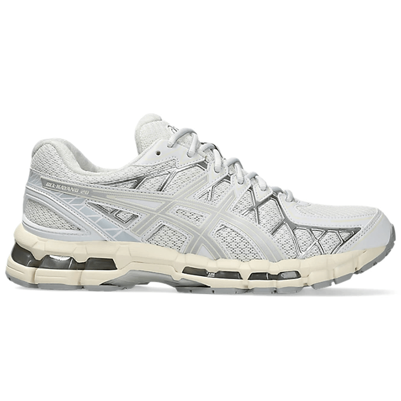 Mens ASICS GEL Kayano 20 White Pure Silver