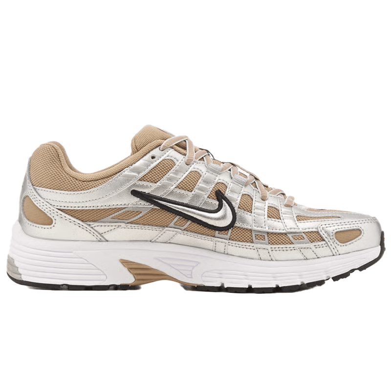 Mens Nike P-6000 Khaki Metallic Silver