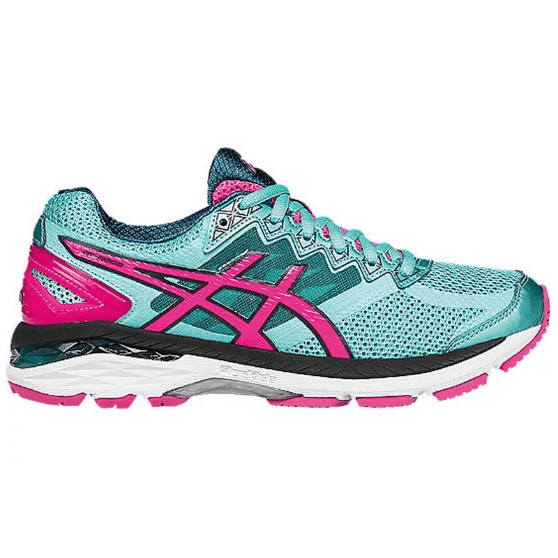 Womens ASICS GT 2000 4 Turquoise Hot Pink