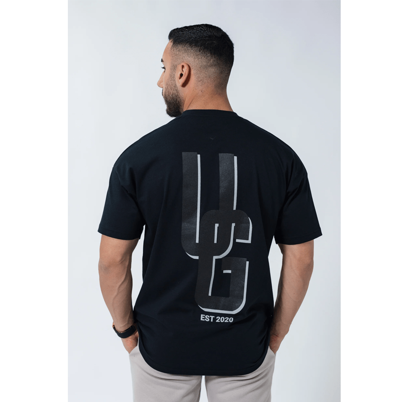 Undrground Streetwear BLACK DOUBLE PRINT TEE