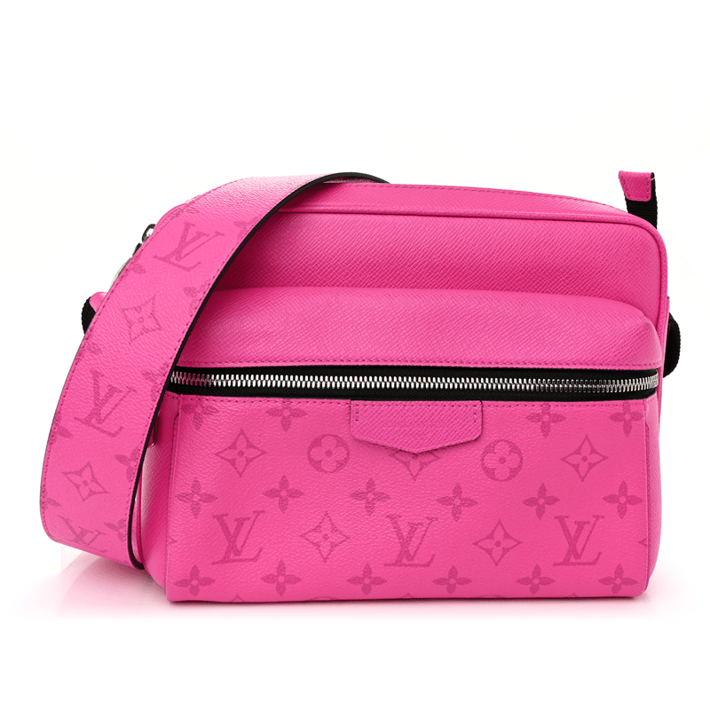 Louis Vuitton Monogram Taigarama Canvas Outdoor Messenger Bag Fuchsia