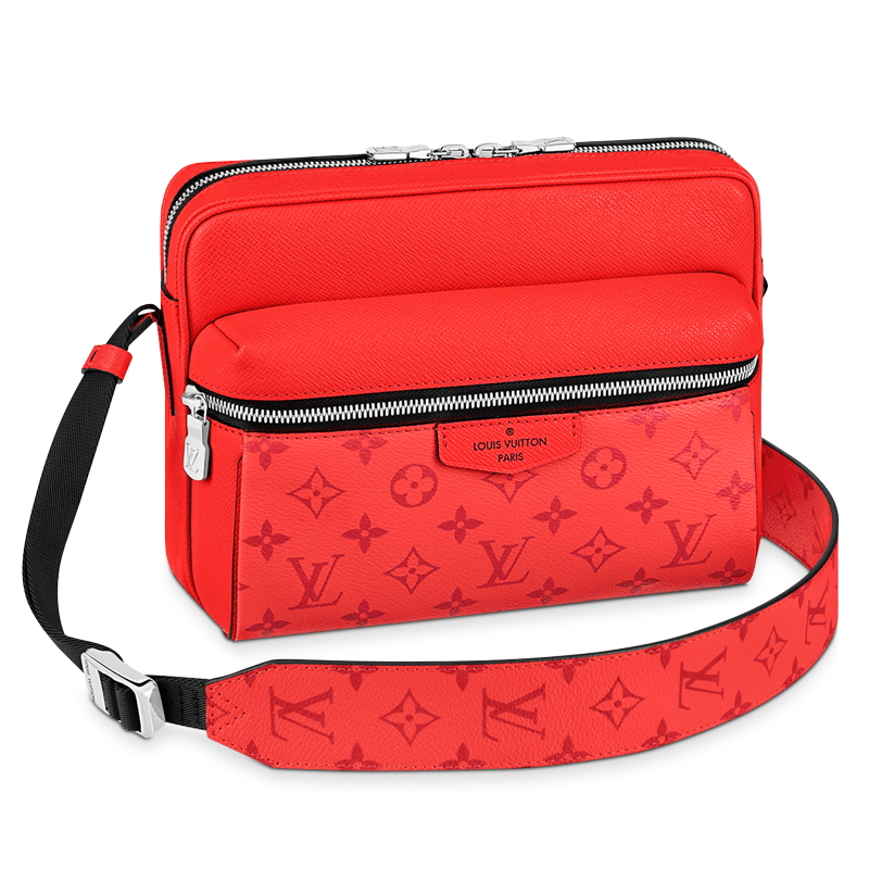 Louis Vuitton Monogram Taigarama Canvas Outdoor Messenger Bag Red