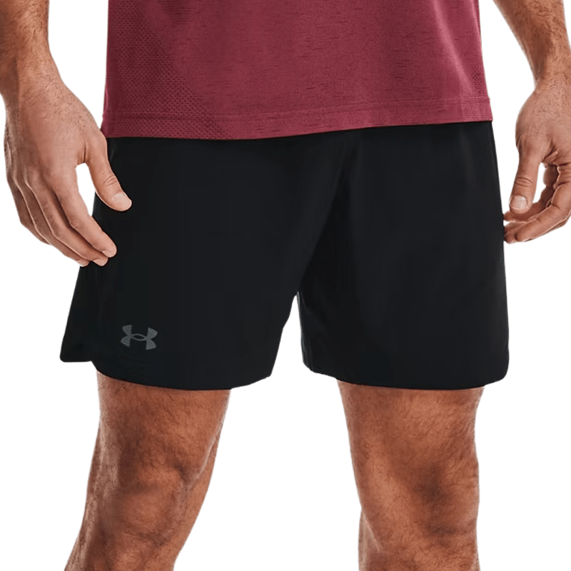 Under Armour Elevated Woven 2.0 Mens 8.25" Shorts Black Charcoal