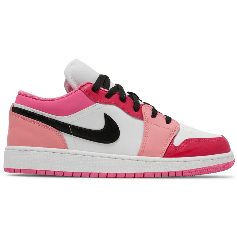 Womens Air Jordan 1 Low GS White Black Pinksicle