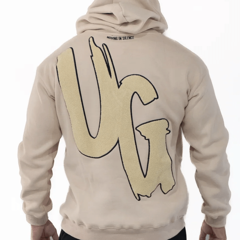 Undrground Moving in Silence Hoodie Tan/Black