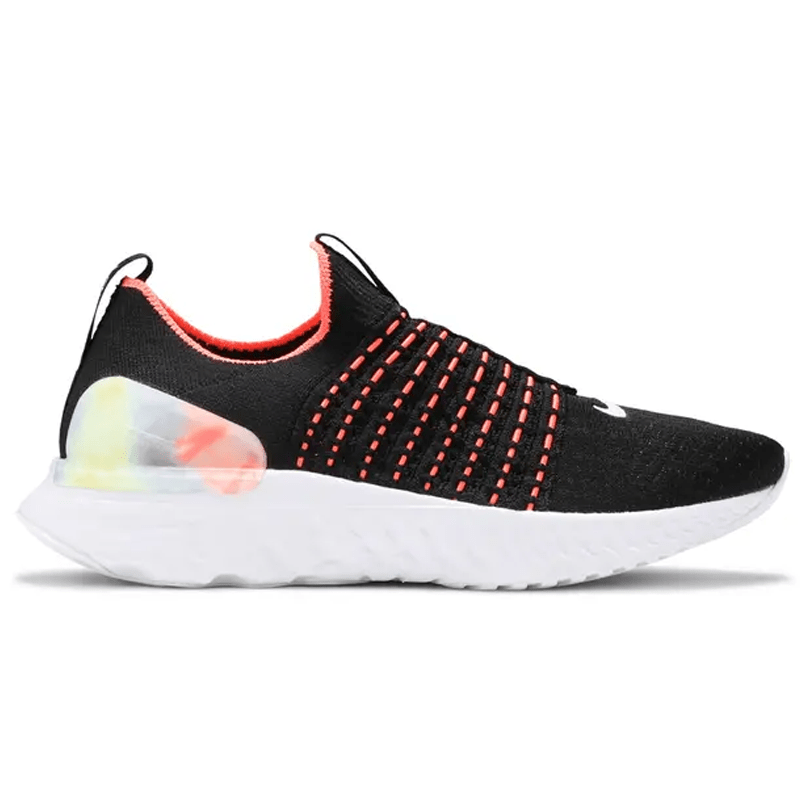 Womens Nike React Phantom Flyknt 2 Black Mango