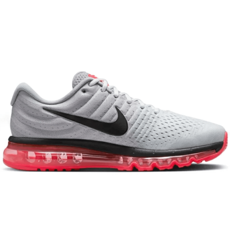 Mens Nike Air Max 2017 Wolf Grey Hot Punch