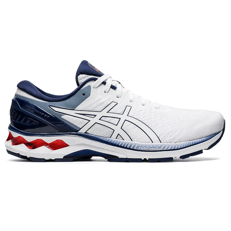 Mens ASICS GEL Kayano 27 White Peacoat