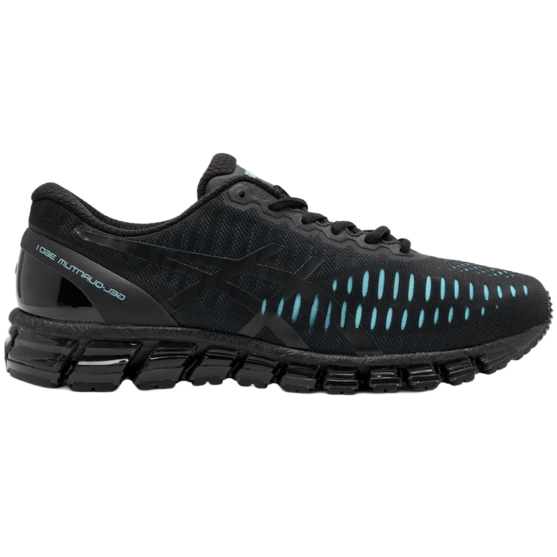 Mens ASICS GEL Quantum 360 1 Black Larimar Blue 10th Anniversary