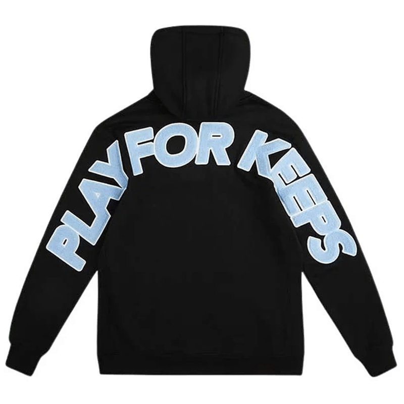 Geedup Play For Keeps Hoodie Black Baby Blue