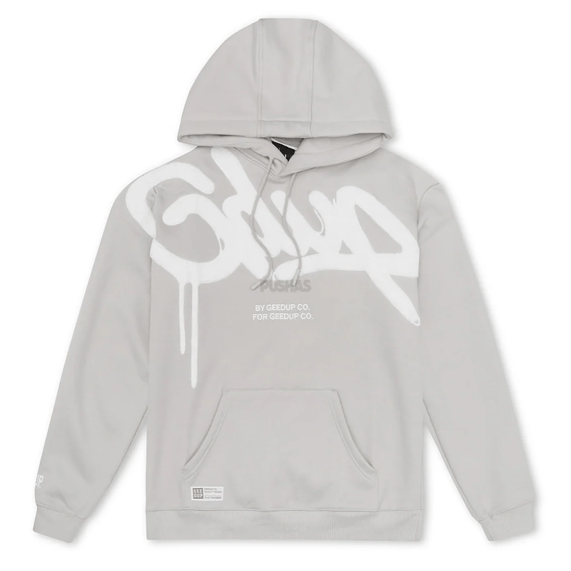 Geedup Handstyle Hoodie Grey White