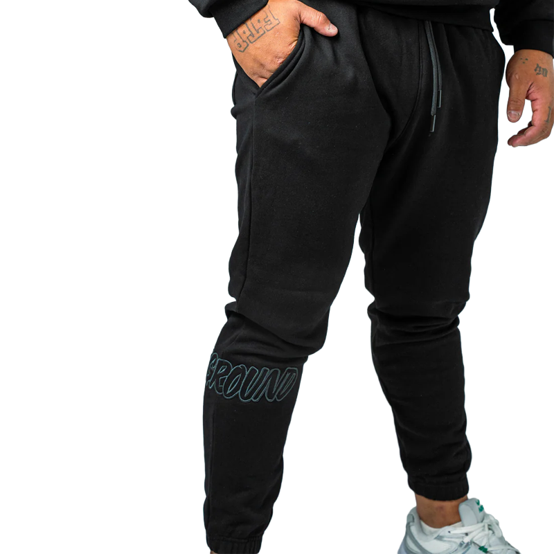 Undrground Hype Trackpants Black Charcoal