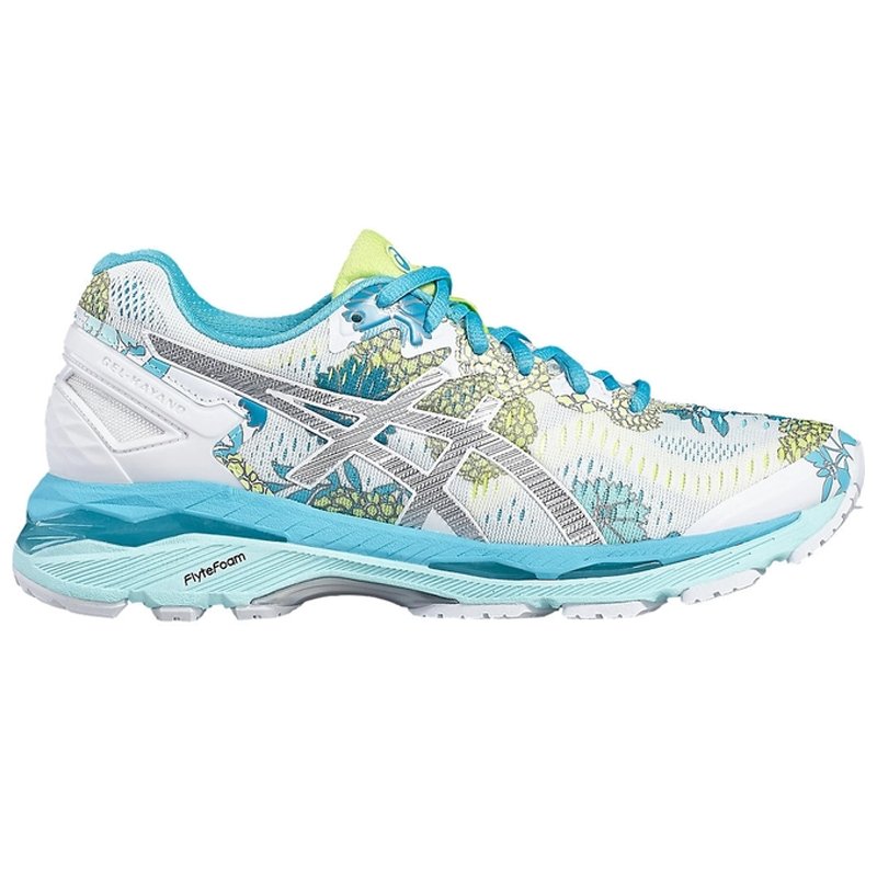 Womens ASICS GEL Kayano 23 White Aquarium