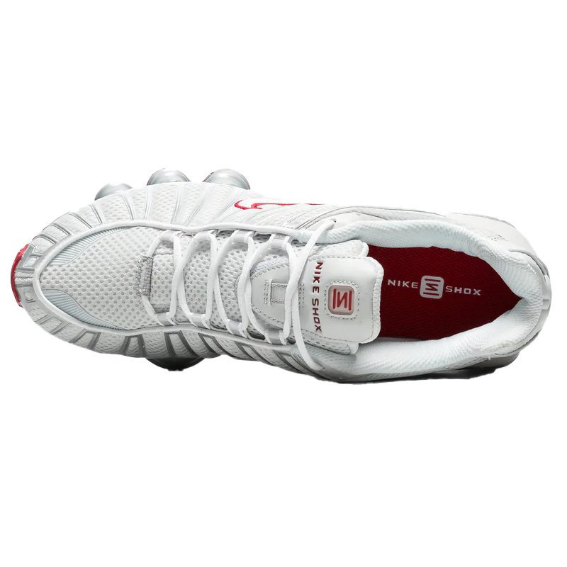 Womens Nike Shox TL White Gym Red