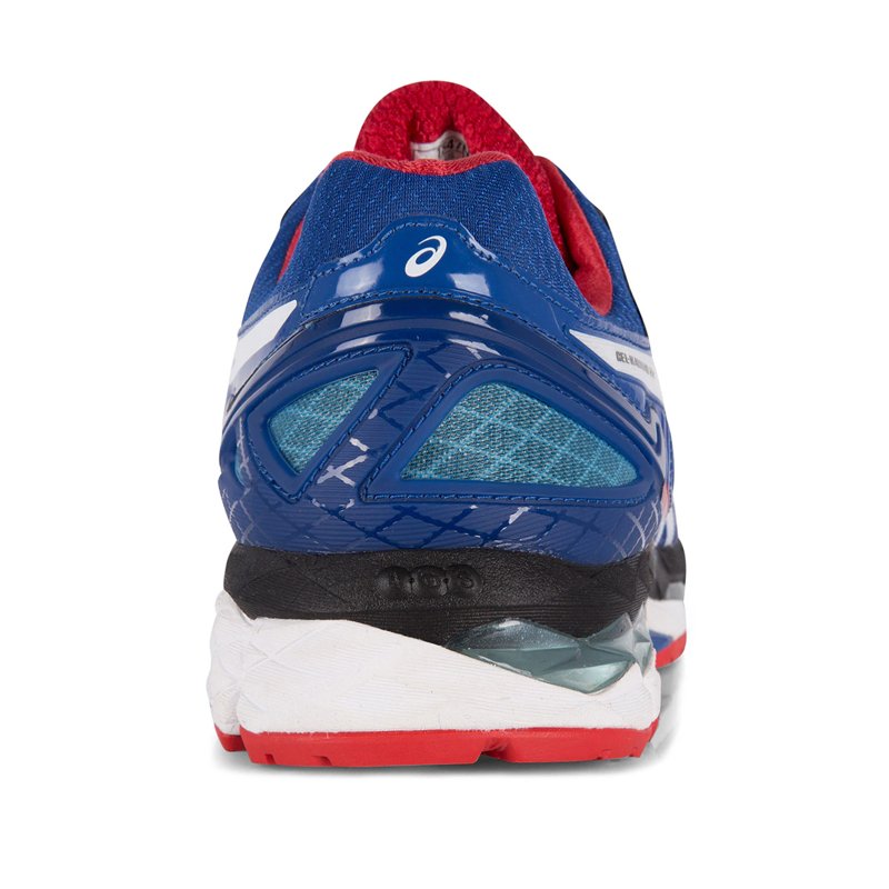 Mens ASICS GEL Kayano 22 Blue Fiery Red
